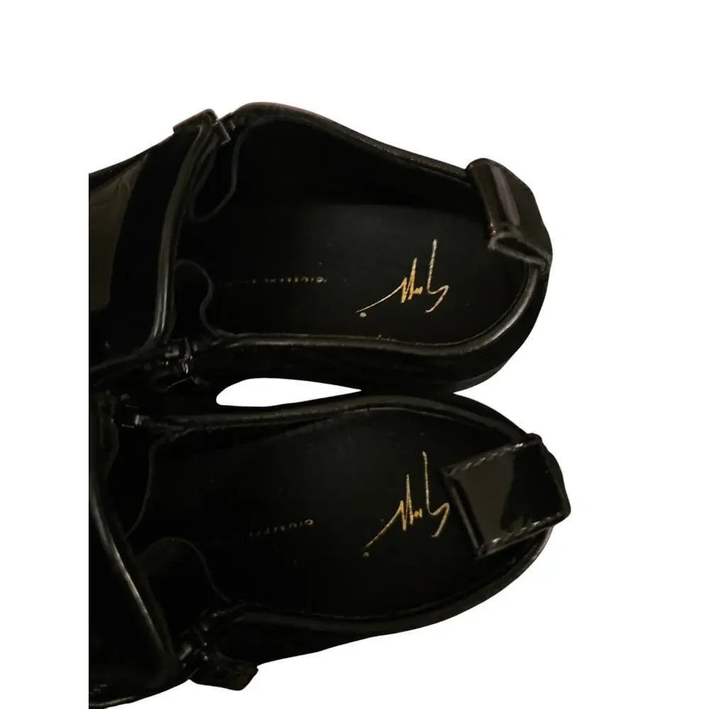 Giuseppe Zanotti sz 40  Conley Zip black velvet loafers mens sz 7
